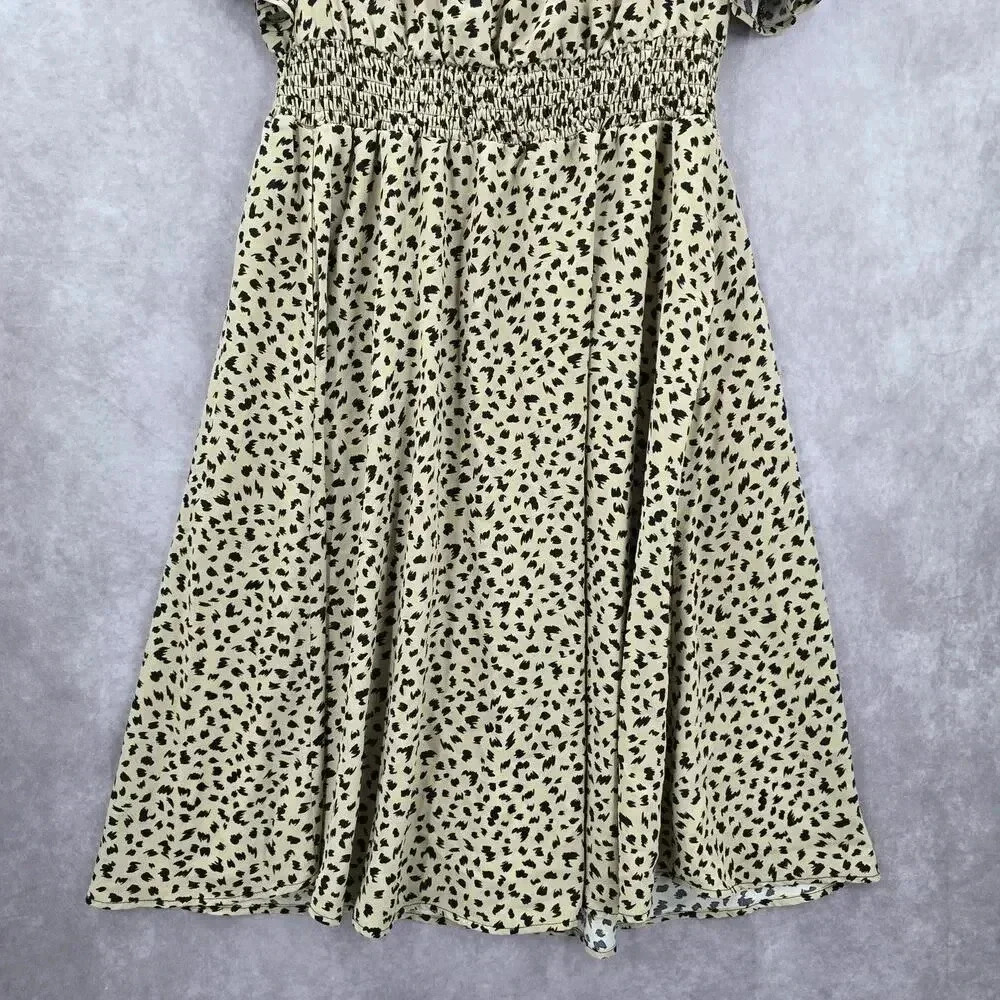 Bloomchic Animal Print Flutter Office Short Sleev… - image 4